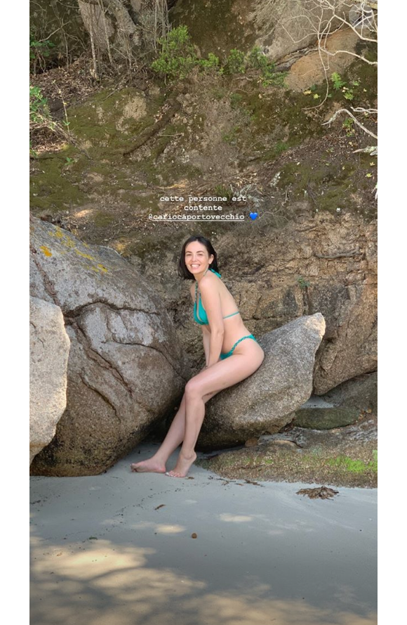 Agathe Auproux se dévoile sublime en bikini lors d'un séjour en Corse, à Porto Vecchio, le 4 juin 2019.