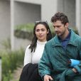 Exclusif - Shia LaBeouf est allé assister à la messe dominicale de K. West en compagnie d'une mystérieuse inconnue à Calabasas, Los Angeles, le 26 mai 2019.