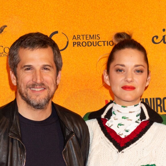 Marion Cotillard et son compagnon Guillaume Canet lors de l'avant-première du film "Nous finirons ensemble" au cinéma UGC Brouckère à Bruxelles, Belgique, le 23 avril 2019. © Alain Rolland/ImageBuzz/Bestimage