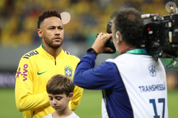 Neymar lors du match amical Brésil-Qatar au Mane Garrincha stadium de Brasilia, le 5 juin 2019. 
