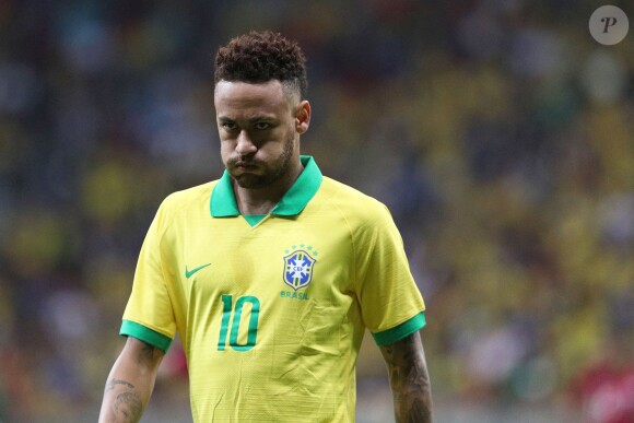 Neymar lors du match amical Brésil-Qatar au Mane Garrincha stadium de Brasilia, le 5 juin 2019. 