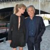 Richard Berry et sa femme Pascale Louange assistent à la soirée de gala de la "Maud Fontenoy Fondation" à bord de la péniche Ducasse sur Seine à Paris le 6 juin 2019. © Veeren/Bestimage