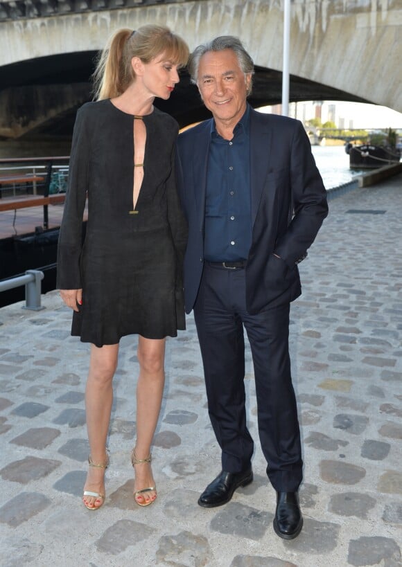 Richard Berry et sa femme Pascale Louange assistent à la soirée de gala de la "Maud Fontenoy Fondation" à bord de la péniche Ducasse sur Seine à Paris le 6 juin 2019. © Veeren/Bestimage