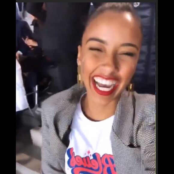 Les Miss à la victoire des Bleues le 7 juin 2019.