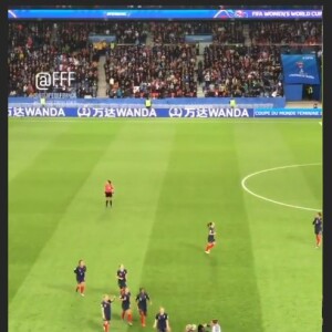 Les Miss à la victoire des Bleues le 7 juin 2019.