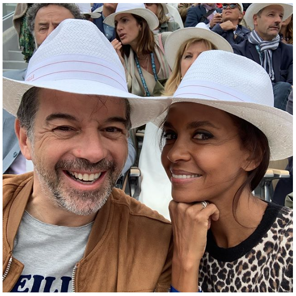 Stéphane Plaza et son amie Karine Le Marchand, le 9 juin 2019.
