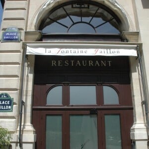 Le restaurant La Fontaine Gaillon de Gérard Depardieu dans le 2e arrondissement de Paris, le 4 mai 2008.