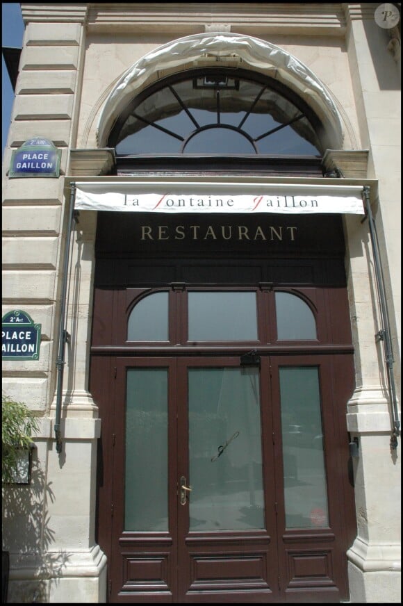 Le restaurant La Fontaine Gaillon de Gérard Depardieu dans le 2e arrondissement de Paris, le 4 mai 2008.