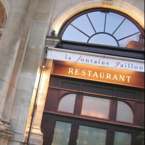 Le restaurant La Fontaine Gaillon de Gérard Depardieu dans le 2e arrondissement de Paris, le 5 novembre 2008. 