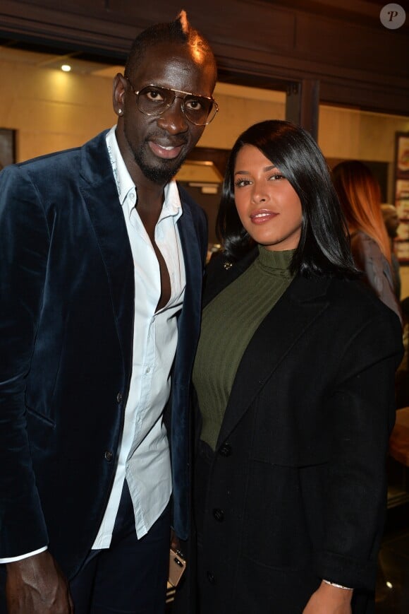 Exclusif - Mamadou Sakho et Ayem Nour lors de l'ouverture d'un TacoShake sur les Champs-Elysées à Paris, le 10 juin 2019. © Veeren/Bestimage