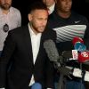 Accusé de viol par Najila Trindade, Neymar Jr. s'est expliqué devant les enquêteurs du commissariat de São Paulo au Brésil, le 13 juin 2019.