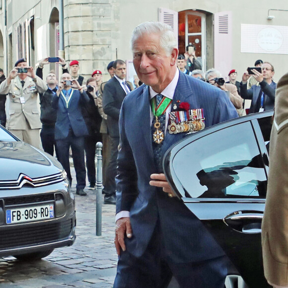 Le prince Charles - Service religieux "Royal British Legion Service of Remembrance" en la cathédrale de Bayeux à l'occasion du 75ème anniversaire du débarquement. Le 6 juin 2019
