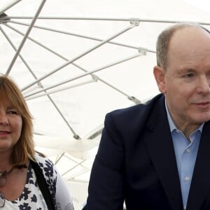 Le prince Albert II de Monaco - Le prince Albert II de Monaco au salon Monacology à Monaco le 13 juin 2019. e salon dédié aux enfants est destiné à les sensibiliser et les initier à l'écologie. © Jean-François Ottonello/Nice-Matin/Bestimage