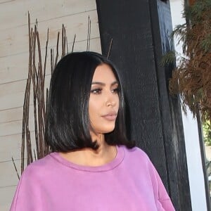 Exclusif - Kim Kardashian s'est arrêtée dîner dans le restaurant 'Plata Taqueria & Cantina' à Agoura Hills alors qu'elle rentre d'un entretien à la Maison Blanche, le 14 juin 2019.