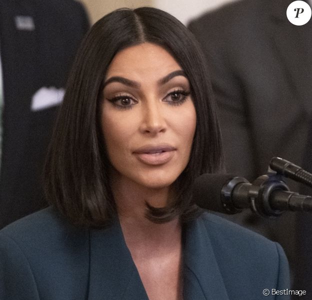 Kim Kardashian reçue par le président Donald Trump à la Maison Blanche à Washington, DC, le 13 juin 2019