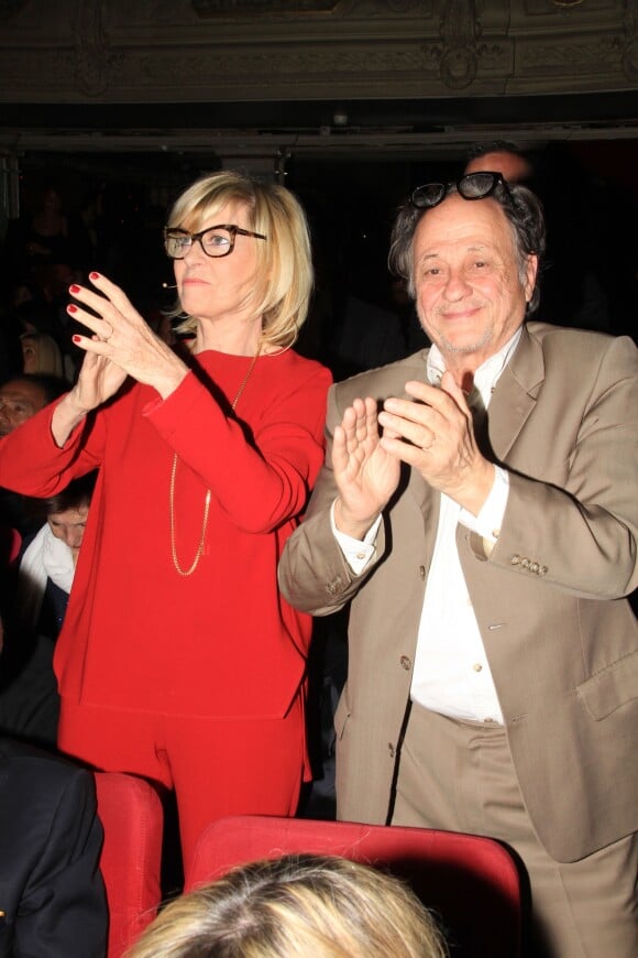 Exclusif - Chantal Ladesou et son mari Michel Ansault - Edouard Nahum fête son 60e anniversaire au Musée Grévin à Paris le 26 mars 2019. © Philippe Baldini/Bestimage