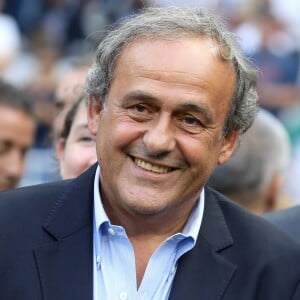 Michel Platini - La Première Dame donne le coup d'envoi du match de football caritatif au profit de la fondation Pierre Deniker opposant le Variétés Club de France à l'équipe de France des Parlementaires au Stade de France à Saint-Denis, Seine Saint-Denis, France, le 12 septembre 2018. © Dominique Jacovides/Bestimage