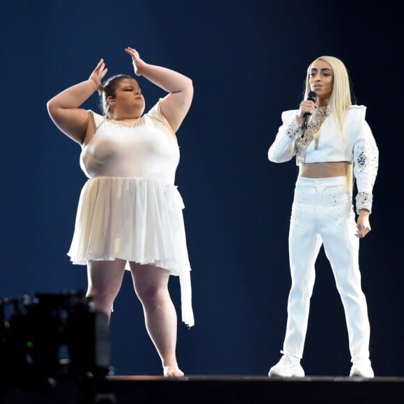 Bilal Hassani lors de l'Eurovision 2019 à Tel Aviv, Israël, le 13 mai 2019. © Persona Stars/ZUMA Press/Bestimage