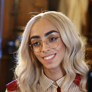 Exclusif - Bilal Hassani dévoile son album en exclusivité à ses fans à l'Hôtel de Ville de Paris, France, le 24 avril 2019. © Denis Guignebourg/Bestimage