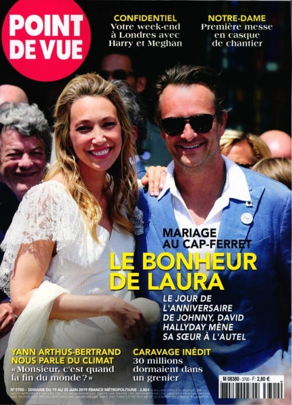 Laura Smet et Raphaël Lancrey-Javal en couverture du magazine "Point de vue", numéro du 19 juin 2019.