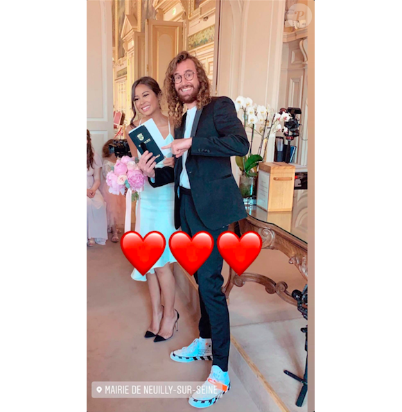 Maxime et Alizée (Pékin Express), se marient le 22 juin 2019.