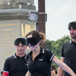 Laury Thilleman (Miss France 2011), Fabienne Carat - Journée Paris 2024 sur la place de La Concorde à Paris le 23 juin 2019. La Concorde s'est transformée le temps d'une journée pour devenir un magnifique parc sportif urbain au coeur de Paris et inviter petits et grands, en famille, entre amis, à partager des moments inoubliables au contact des plus grands athlètes. © Cyril Moreau/Bestimage