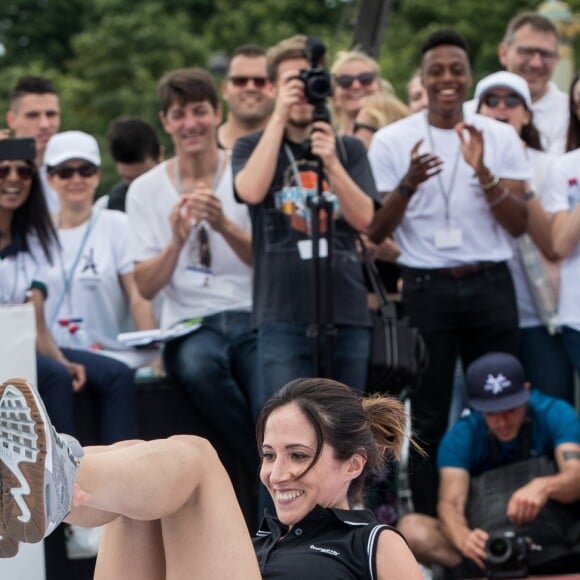 Fabienne Carat - Journée Paris 2024 sur la place de La Concorde à Paris le 23 juin 2019. La Concorde s'est transformée le temps d'une journée pour devenir un magnifique parc sportif urbain au coeur de Paris et inviter petits et grands, en famille, entre amis, à partager des moments inoubliables au contact des plus grands athlètes. © Cyril Moreau/Bestimage