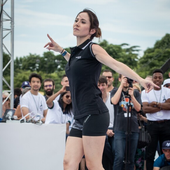 Fabienne Carat - Journée Paris 2024 sur la place de La Concorde à Paris le 23 juin 2019. La Concorde s'est transformée le temps d'une journée pour devenir un magnifique parc sportif urbain au coeur de Paris et inviter petits et grands, en famille, entre amis, à partager des moments inoubliables au contact des plus grands athlètes. © Cyril Moreau/Bestimage