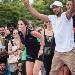 Fabienne Carat - Journée Paris 2024 sur la place de La Concorde à Paris le 23 juin 2019. La Concorde s'est transformée le temps d'une journée pour devenir un magnifique parc sportif urbain au coeur de Paris et inviter petits et grands, en famille, entre amis, à partager des moments inoubliables au contact des plus grands athlètes. © Cyril Moreau/Bestimage