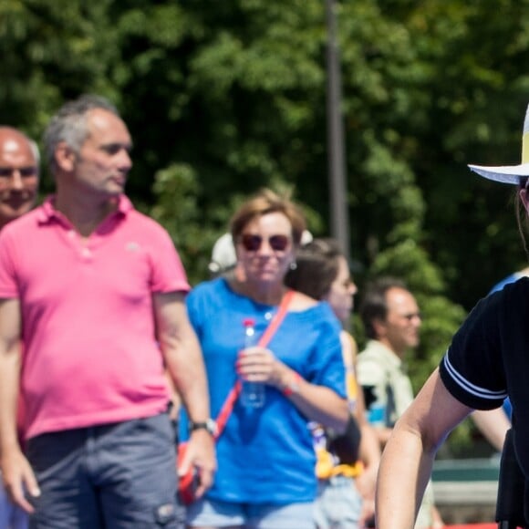 Fabienne Carat - Journée Paris 2024 sur la place de La Concorde à Paris le 23 juin 2019. La Concorde s'est transformée le temps d'une journée pour devenir un magnifique parc sportif urbain au coeur de Paris et inviter petits et grands, en famille, entre amis, à partager des moments inoubliables au contact des plus grands athlètes. © Cyril Moreau/Bestimage