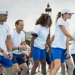 Laury Thilleman (Miss France 2011), Muriel Hurtis, Renaud Lavillenie - Journée Paris 2024 sur la place de La Concorde à Paris le 23 juin 2019. La Concorde s'est transformée le temps d'une journée pour devenir un magnifique parc sportif urbain au coeur de Paris et inviter petits et grands, en famille, entre amis, à partager des moments inoubliables au contact des plus grands athlètes. © Cyril Moreau/Bestimage