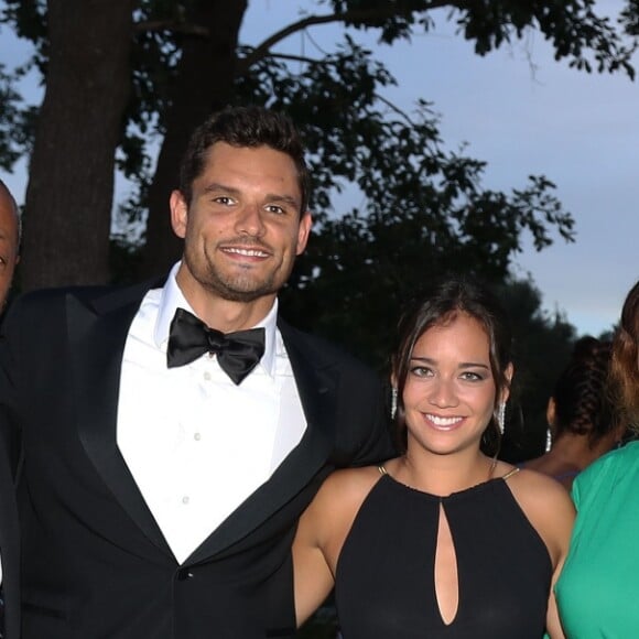 Exclusif - Jackson Richardson, Florent Manaudou et sa compagne Alizé Lim, Serena Williams - GGala de charité de l'académie de tennis Mouratoglou afin de récolter des fonds pour sa fondation "Champ'Seed" à Biot le 23 juin 2019. "Champ'Seed" est une fondation pour aider les jeunes talents du tennis, n'ayant pas les ressources appropriées, à atteindre le haut niveau international en leur permettant d'acquérir les compétences et l'encadrement nécesssaires à la révélation de leur potentiel. © Philippe Brylak /Bestimage