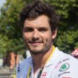 Exclusif - Florent Manaudou - Préparatifs avant départ dans le cadre de l'étape du coeur 2017 au profit de l'association "Mécénat Chirurgie Cardiaque" au stade Orange Vélodrome à Marseille, le 22 juillet 2017. © CVS/Bestimage