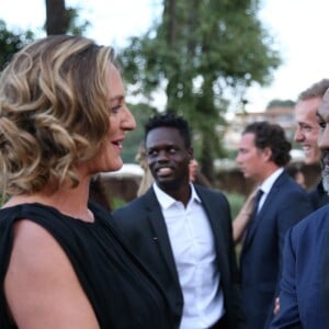 Exclusif - Mary Pierce et Mike Tyson lors du photocall du gala de charité de l'Académie de tennis Mouratoglou afin de récolter des fonds pour sa fondation "Champ'Seed" à Biot le 23 juin 2019. © Sébastien Botella/Nice-Matin/Bestimage