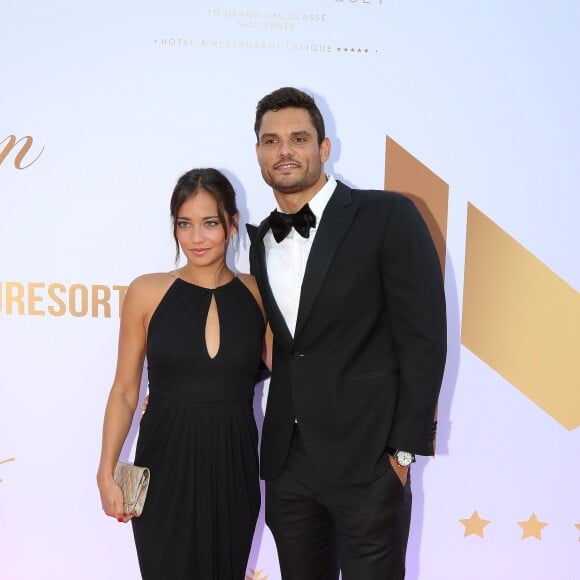 Exclusif - Florent Manaudou et sa compagne Alizé Lim lors du gala de charité de l'Académie de tennis Mouratoglou afin de récolter des fonds pour la fondation "Champ'Seed" à Biot le 23 juin 2019. © Philippe Brylak/Bestimage