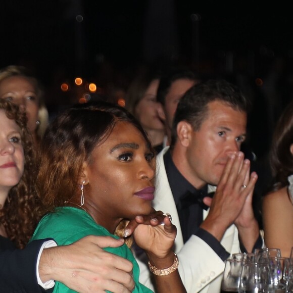 Exclusif - Serena Williams et son mari Alexis Ohanian lors du dîner du gala de charité de l'Académie de tennis Mouratoglou afin de récolter des fonds pour la fondation "Champ'Seed" à Biot le 23 juin 2019. © Philippe Brylak/Bestimage