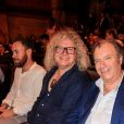 Exclusif - Pierre-Jean Chalençon et Philippe Risoli lors de la soirée de clôture de saison du grand show de l'humour "Absolutely Hilarious" au Palace à Paris, France, le 24 juin 2019. Une show placé sous le signe du Rire, mais aussi, pour la première fois, de la Chanson, avec la participation du groupe de jazz, les Out of Water. © Philippe Baldini/Bestimage