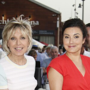 Evelyne Dhéliat , Anaïs Baydemir - 7ème édition du Trophée de la Pétanque Gastronomique au Paris Yacht Marina à Paris le 27 juin 2019. © Christophe Aubert via Bestimage