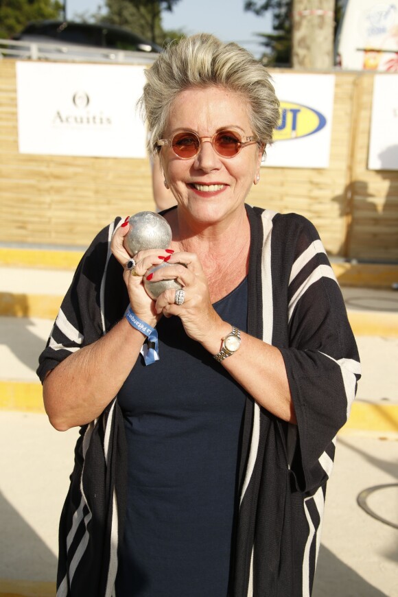 Françoise Laborde - 7ème édition du Trophée de la Pétanque Gastronomique au Paris Yacht Marina à Paris le 27 juin 2019. © Christophe Aubert via Bestimage