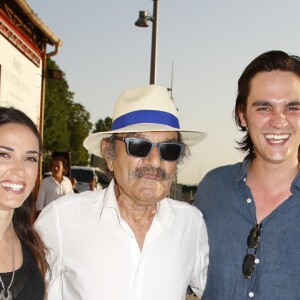 Capucine Anav, Gérard Hernandez, Alain-Fabien Delon - 7ème édition du Trophée de la Pétanque Gastronomique au Paris Yacht Marina à Paris le 27 juin 2019. © Christophe Aubert via Bestimage