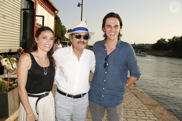 Capucine Anav, Gérard Hernandez, Alain-Fabien Delon - 7ème édition du Trophée de la Pétanque Gastronomique au Paris Yacht Marina à Paris le 27 juin 2019. © Christophe Aubert via Bestimage