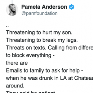 Pamela Anderson dévoile un échange et le numéro d'Adil Rami sur Twitter, le 29 juin 2019.