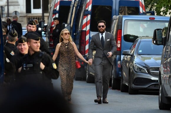 
Sam Taylor-Johnson et Aaron Taylor-Johnson - Les célébrités arrivent à la réception du mariage de Zoe Kravitz et Karl Glusman dans la maison de Lenny Kravitz à Paris, France, le 29 juin 2019. 
