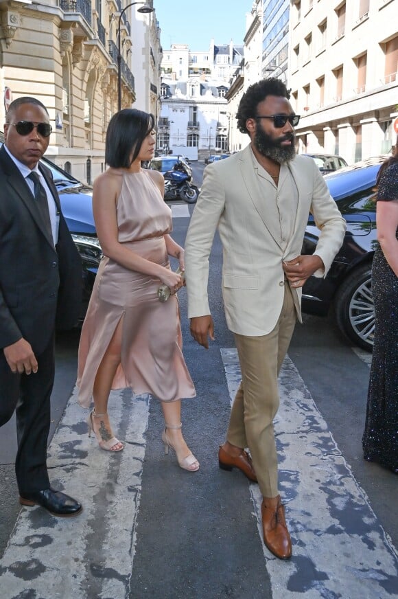 
Donald Glover - Les célébrités arrivent à la réception du mariage de Zoe Kravitz et Karl Glusman dans la maison de Lenny Kravitz à Paris, France, le 29 juin 2019. 
