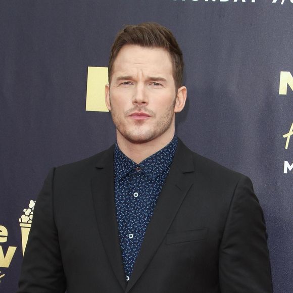 Chris Pratt - Les célébrités posent lors du photocall de la soirée des "MTV Movie And TV Awards" à Santa Monica le 16 juin 2018.