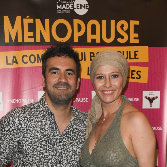 Exclusif - Alex Goude et Sophie Delmas - Photocall du spectacle "Ménopause" au Théâtre de la Madeleine à Paris. Le 29 juin 2019 © Coadic Guirec / Bestimage