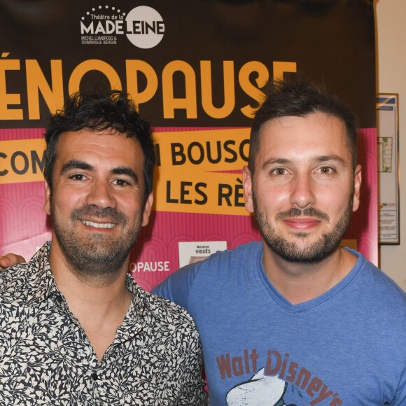 Exclusif - Alex Goude et Maxime Guény - Photocall du spectacle "Ménopause" au Théâtre de la Madeleine à Paris. Le 29 juin 2019 © Coadic Guirec / Bestimage