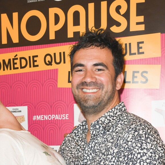 Exclusif - Adeline Blondieau et Alex Goude - Photocall du spectacle "Ménopause" au Théâtre de la Madeleine à Paris. Le 29 juin 2019 © Coadic Guirec / Bestimage