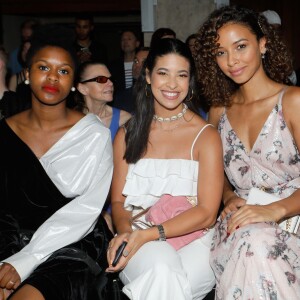 Fadily Camara, Alia Chergui et Flora Coquerel assistent au défilé de mode Haute-Couture automne-hiver 2019/2020 "Julien Fournié" à Paris. Le 2 juillet 2019 © Veeren Ramsamy-Christophe Clovis / Bestimage