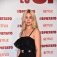 Marie-Ange Casta lors de l'avant première du film 'Lo spietato' à Milan en Italie, le 6 avril 2019.